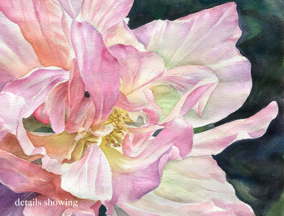 Original Hibiscus Watercolor Painting  | Dancing Flower