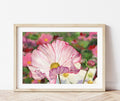 Pink Cosmos — Original Hand-Painted Watercolor Floral Artwork