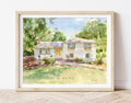 Custom Watercolor House Portrait – Hand Painted from Your Photo