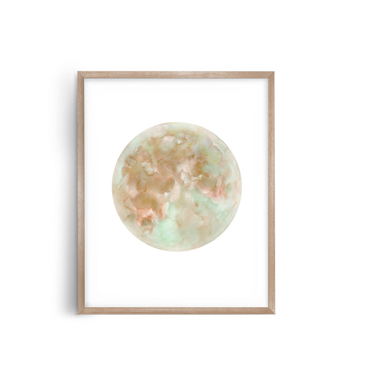 Celestial Moon Phase Gallery Wall — Five-Piece Print Set