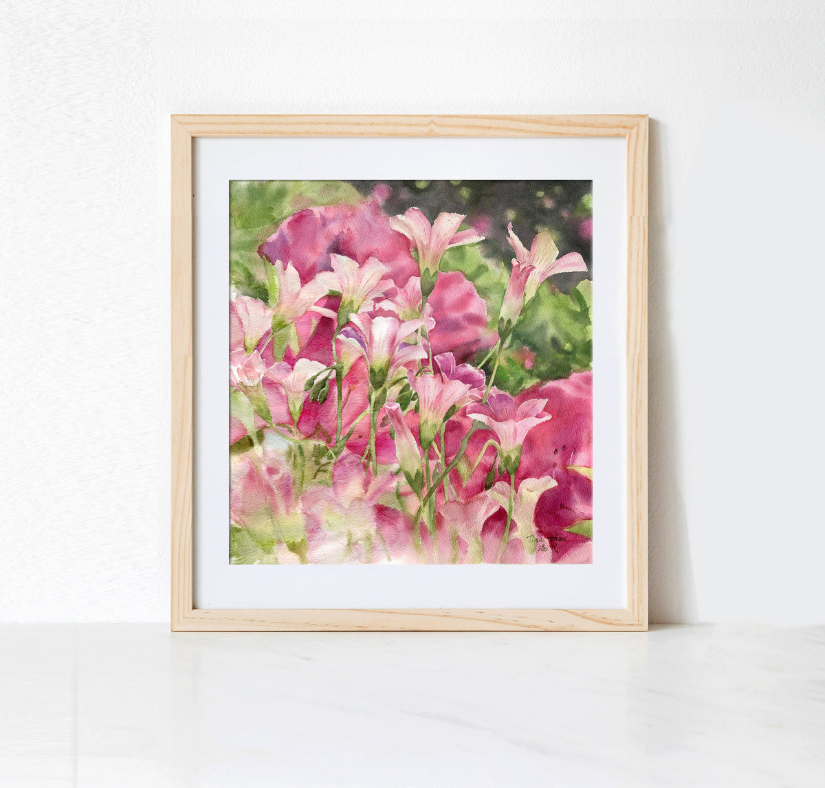 Spring Wildflowers — Original Watercolor Floral Painting, Signed Unframed Art